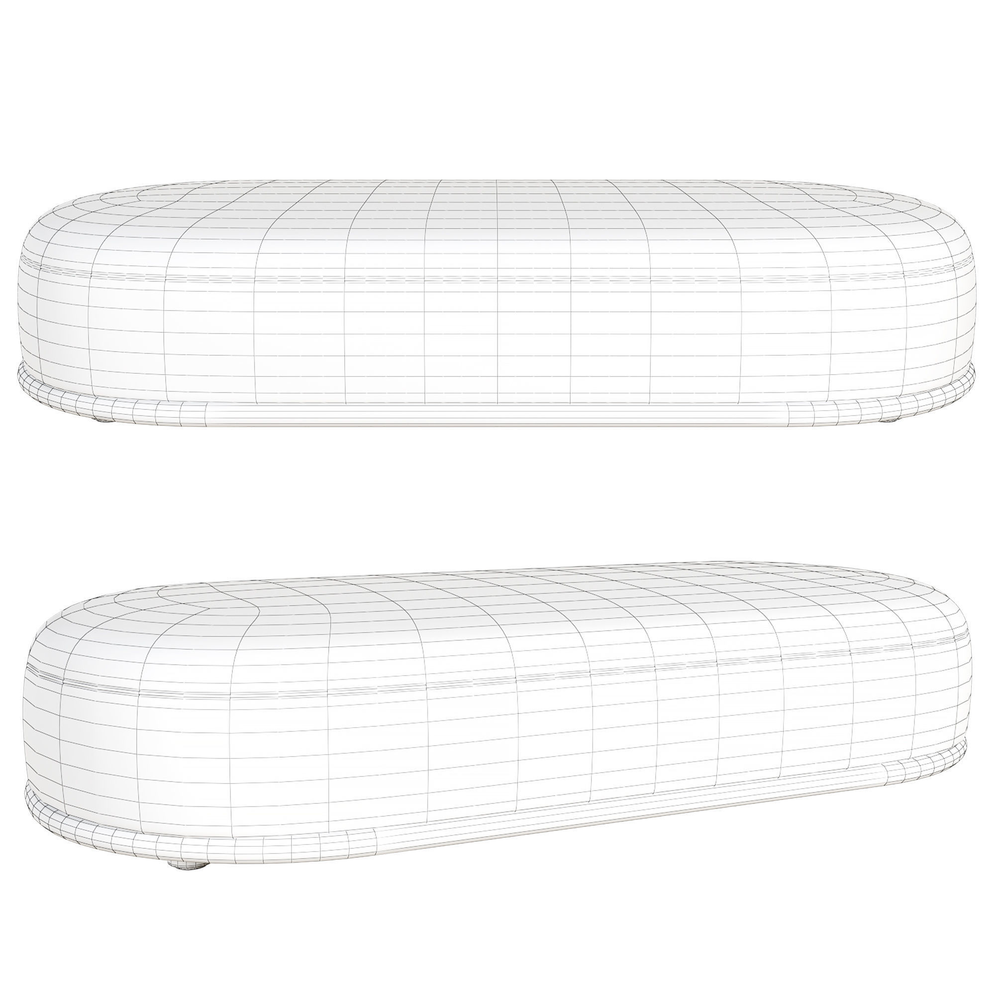 Cask XL ottoman by Expormim 3D model_1