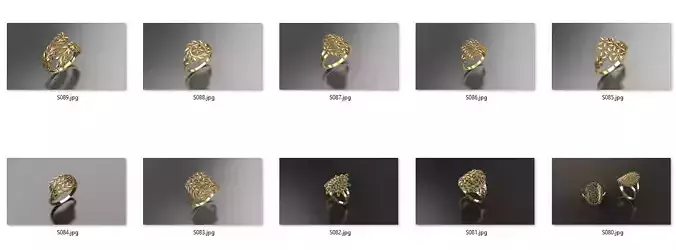 rings-collection gold ring with flower design