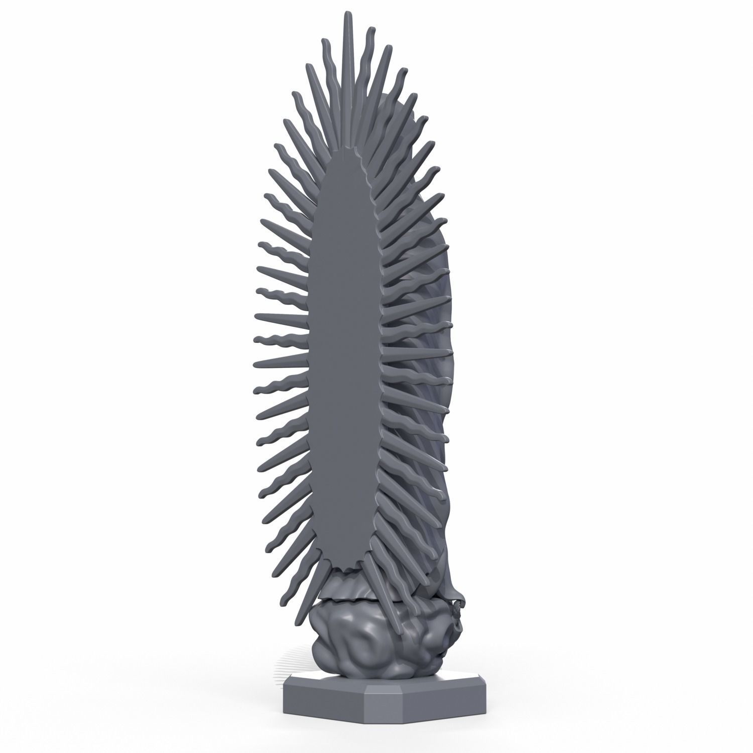 Virgin Mary of Guadalupe 3D print model_7