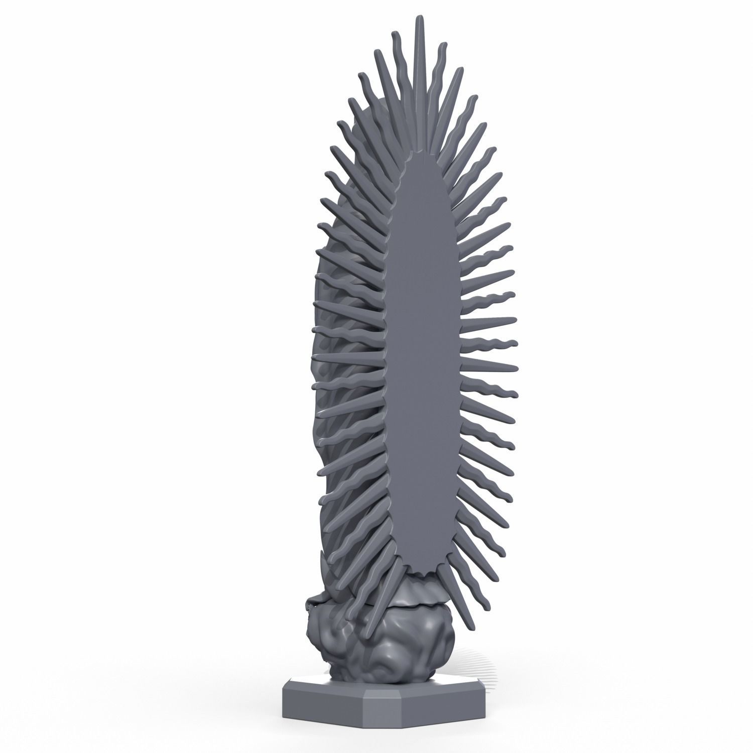 Virgin Mary of Guadalupe 3D print model_9