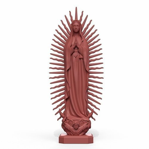 Virgin Mary of Guadalupe 3D print model