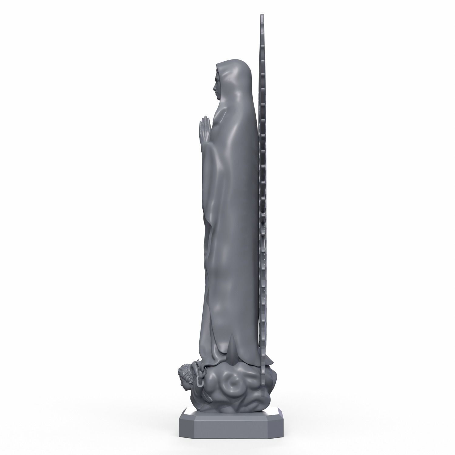 Virgin Mary of Guadalupe 3D print model_10