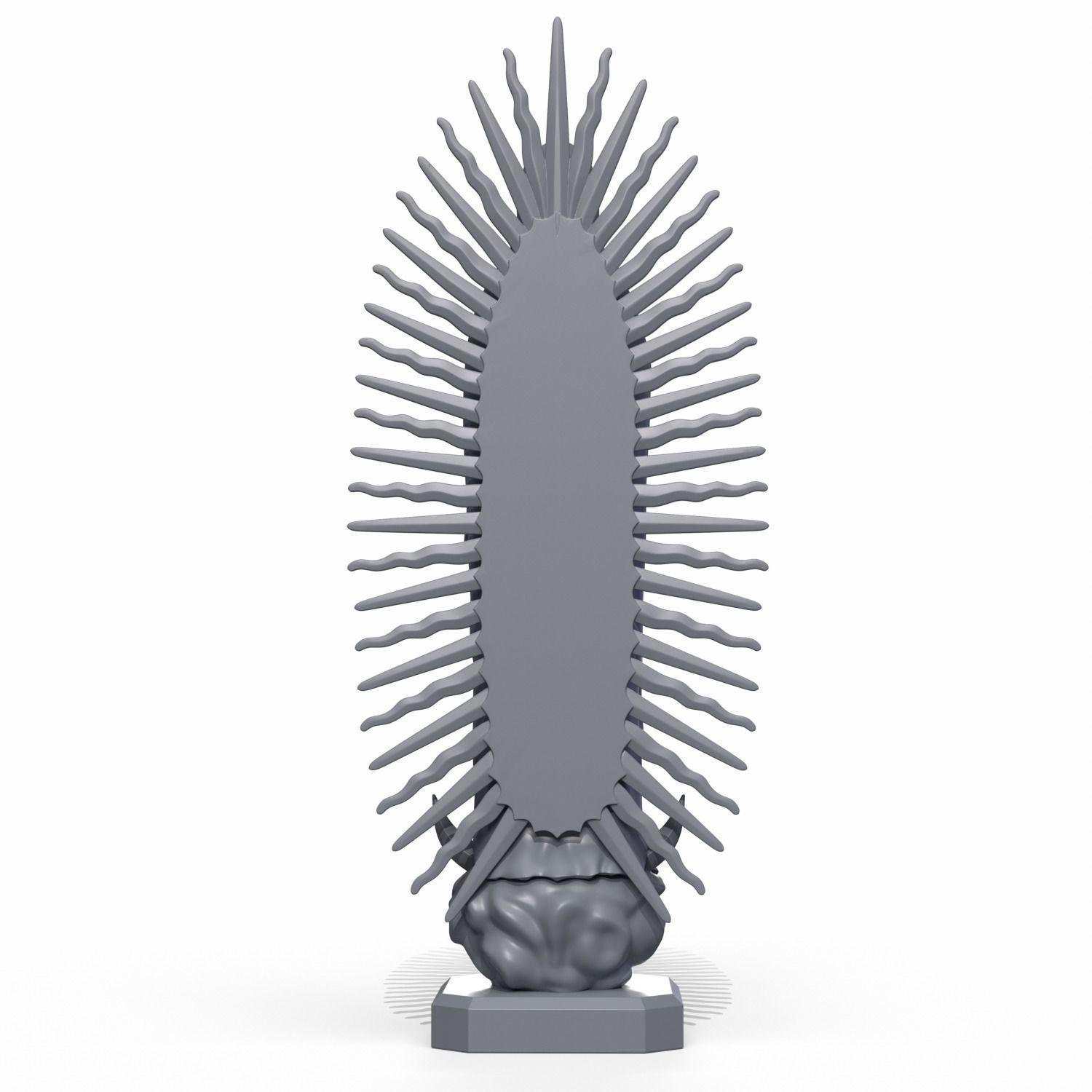 Virgin Mary of Guadalupe 3D print model_8