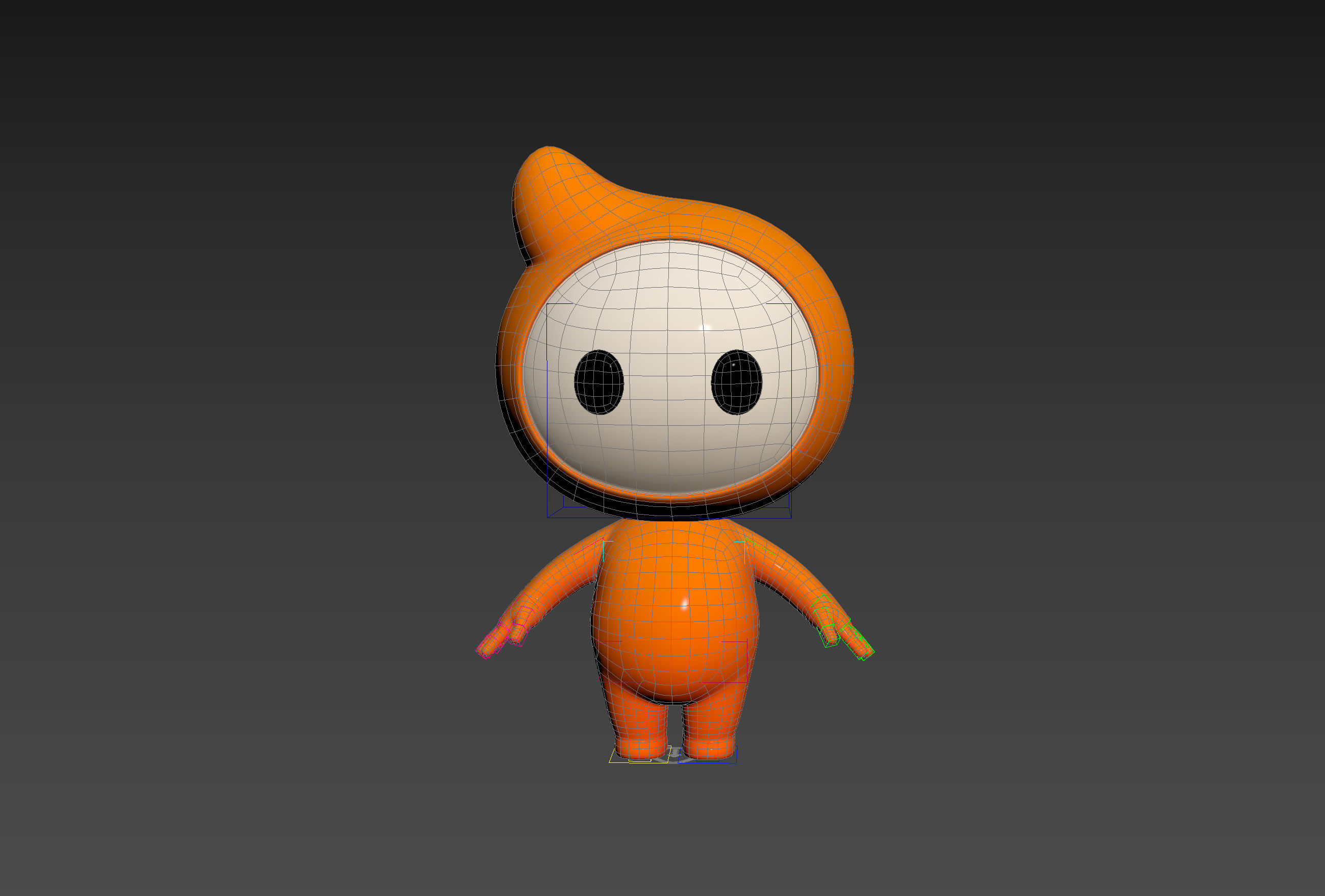 Character177 Rigged Mascot 3D model_23