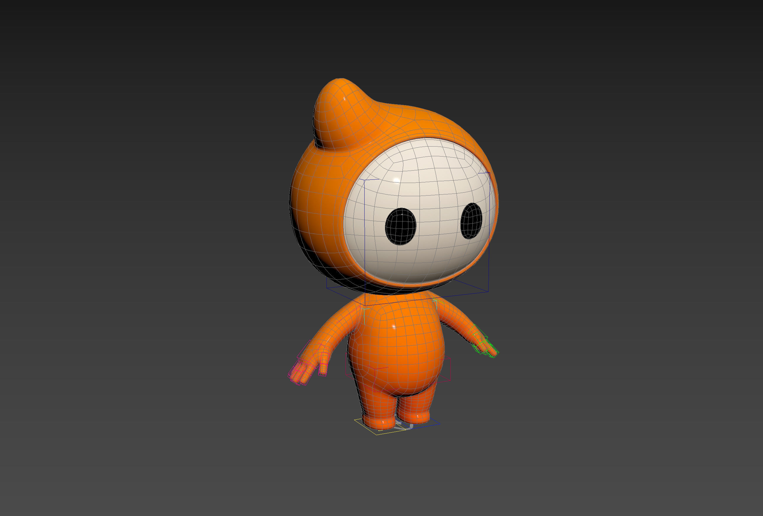 Character177 Rigged Mascot 3D model_24