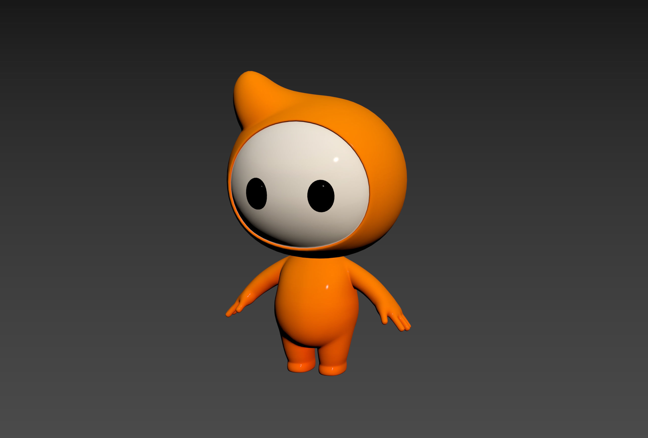 Character177 Rigged Mascot 3D model_11