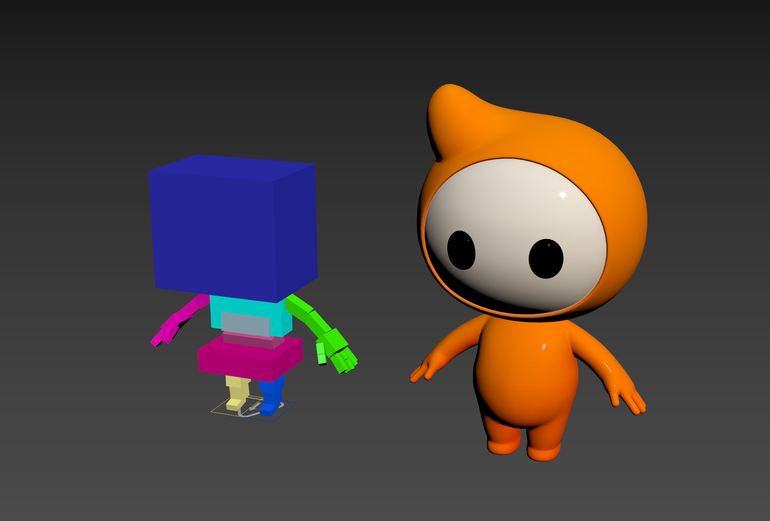 Character177 Rigged Mascot 3D model_14