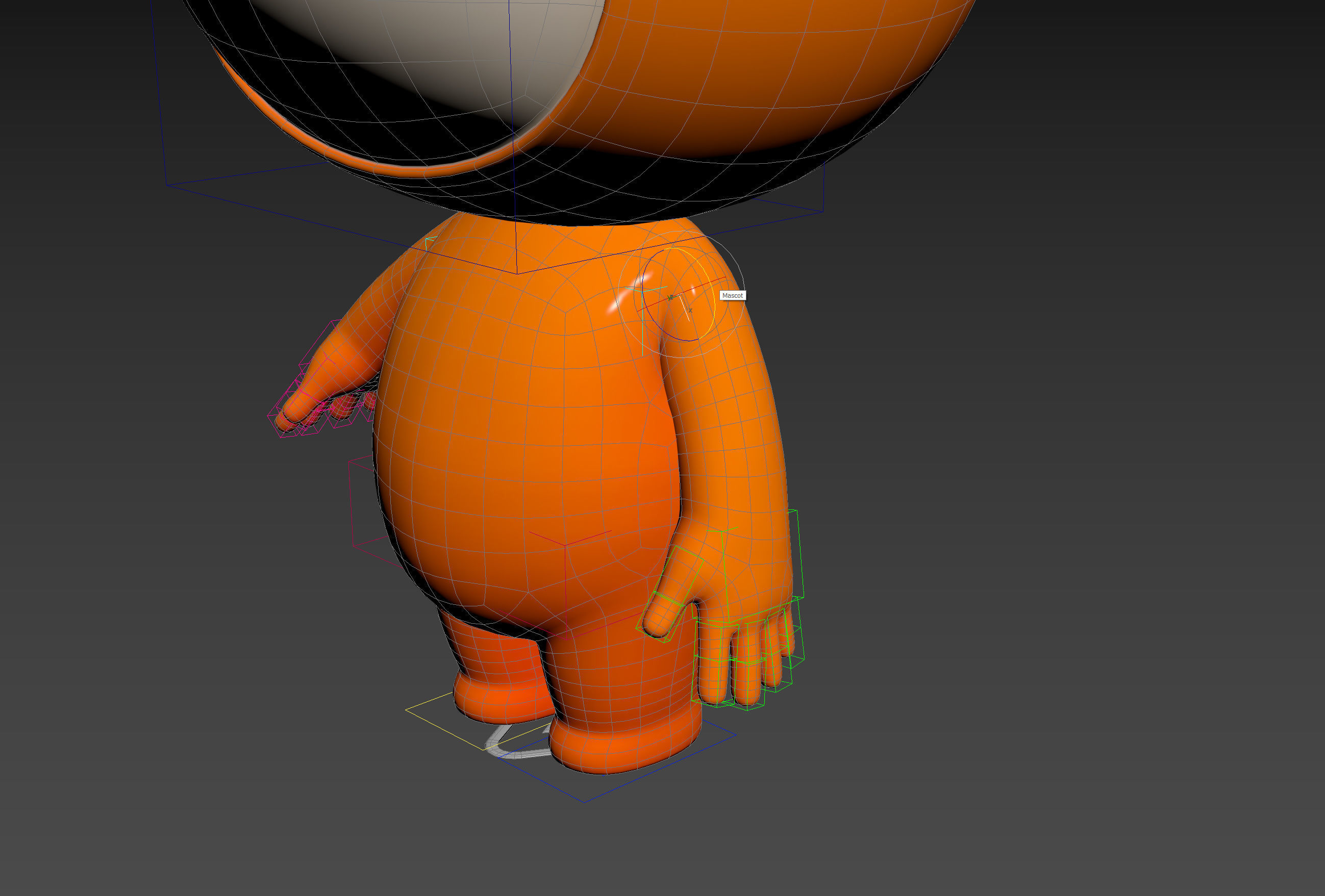 Character177 Rigged Mascot 3D model_17