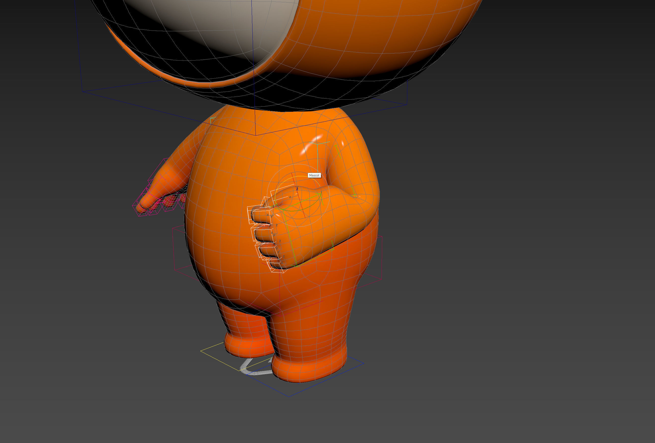 Character177 Rigged Mascot 3D model_19