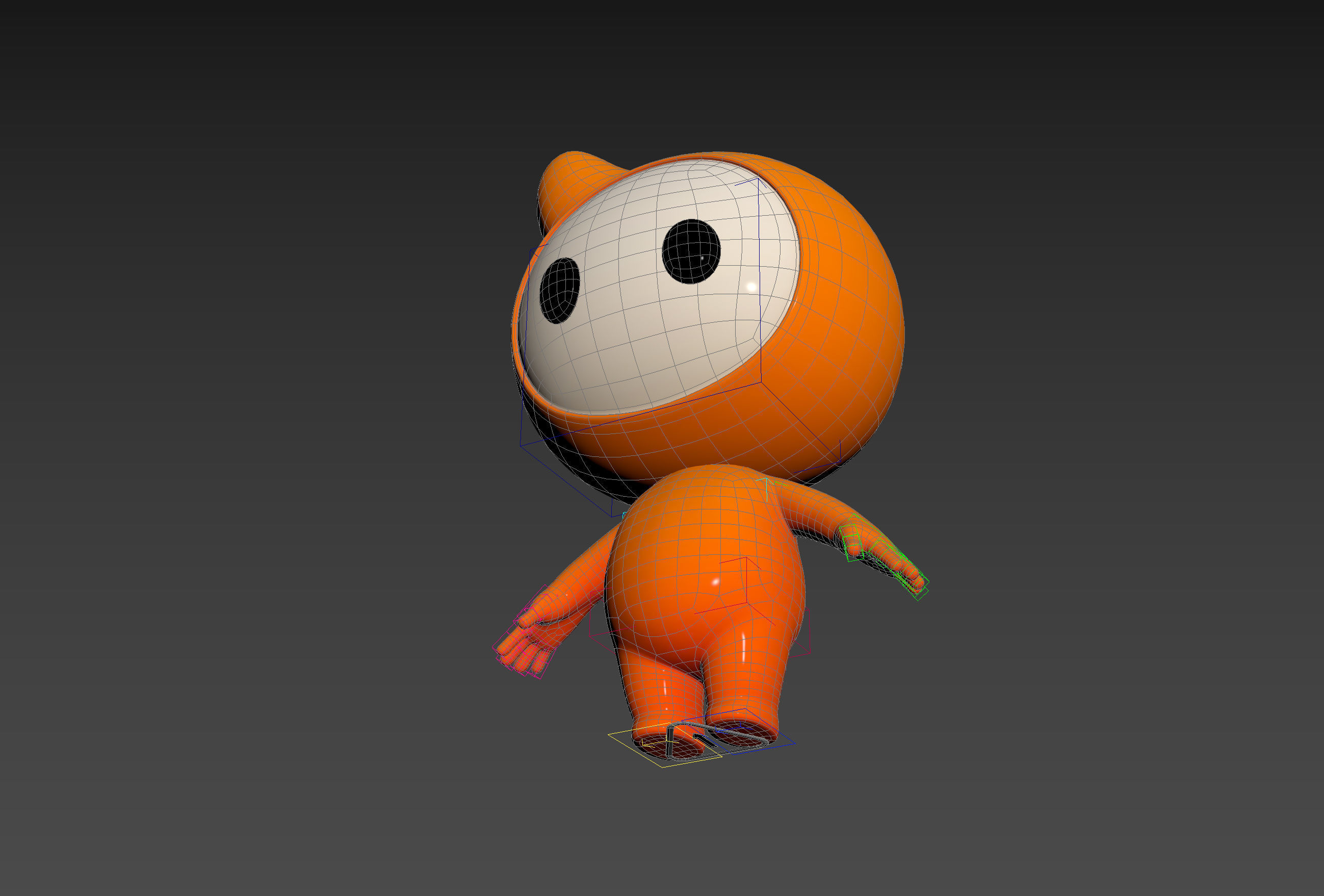 Character177 Rigged Mascot 3D model_31