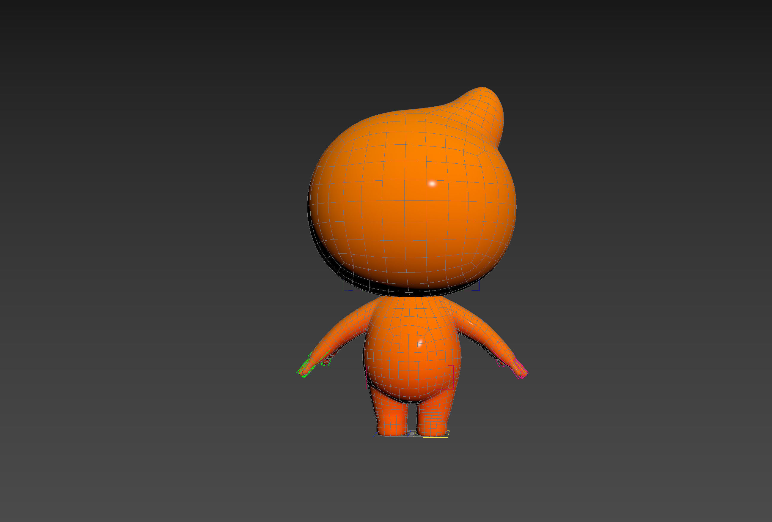 Character177 Rigged Mascot 3D model_27