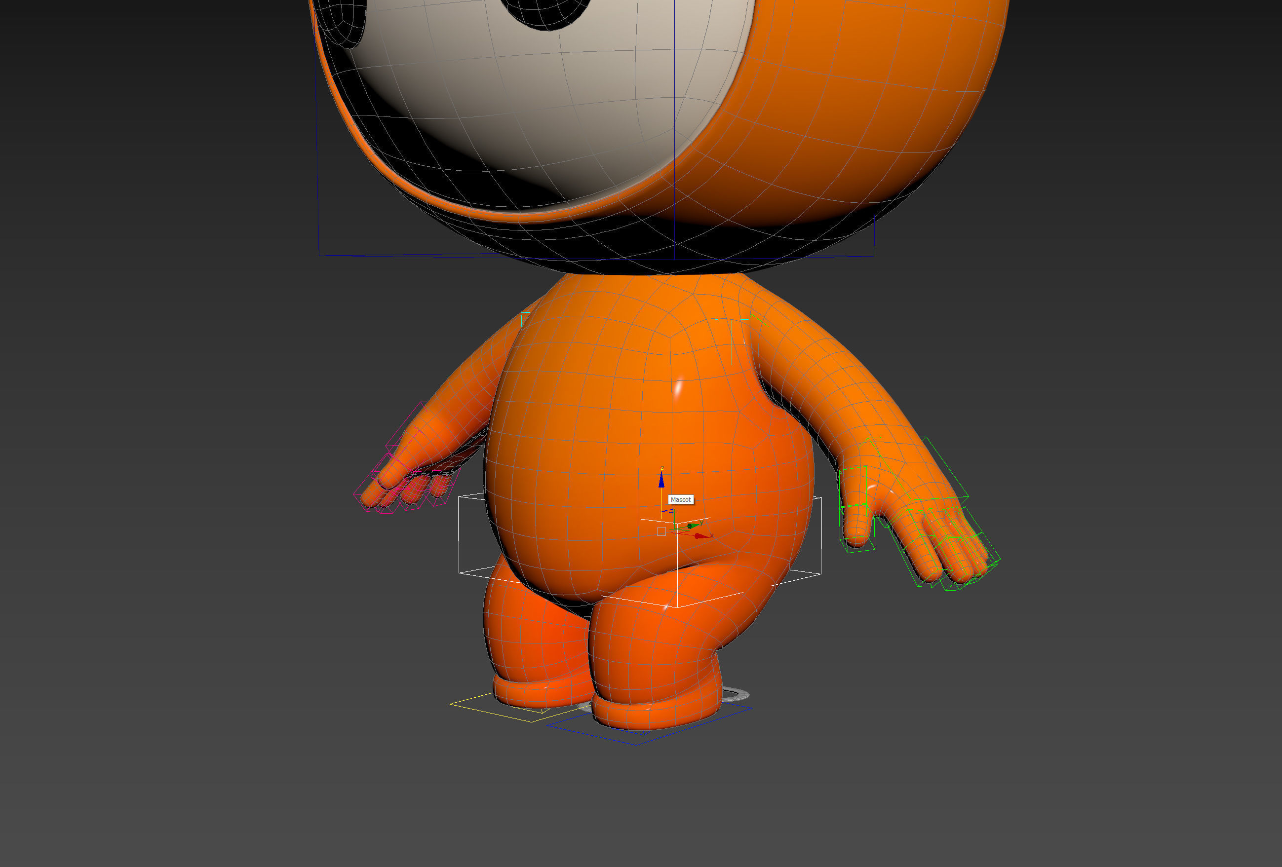 Character177 Rigged Mascot 3D model_22