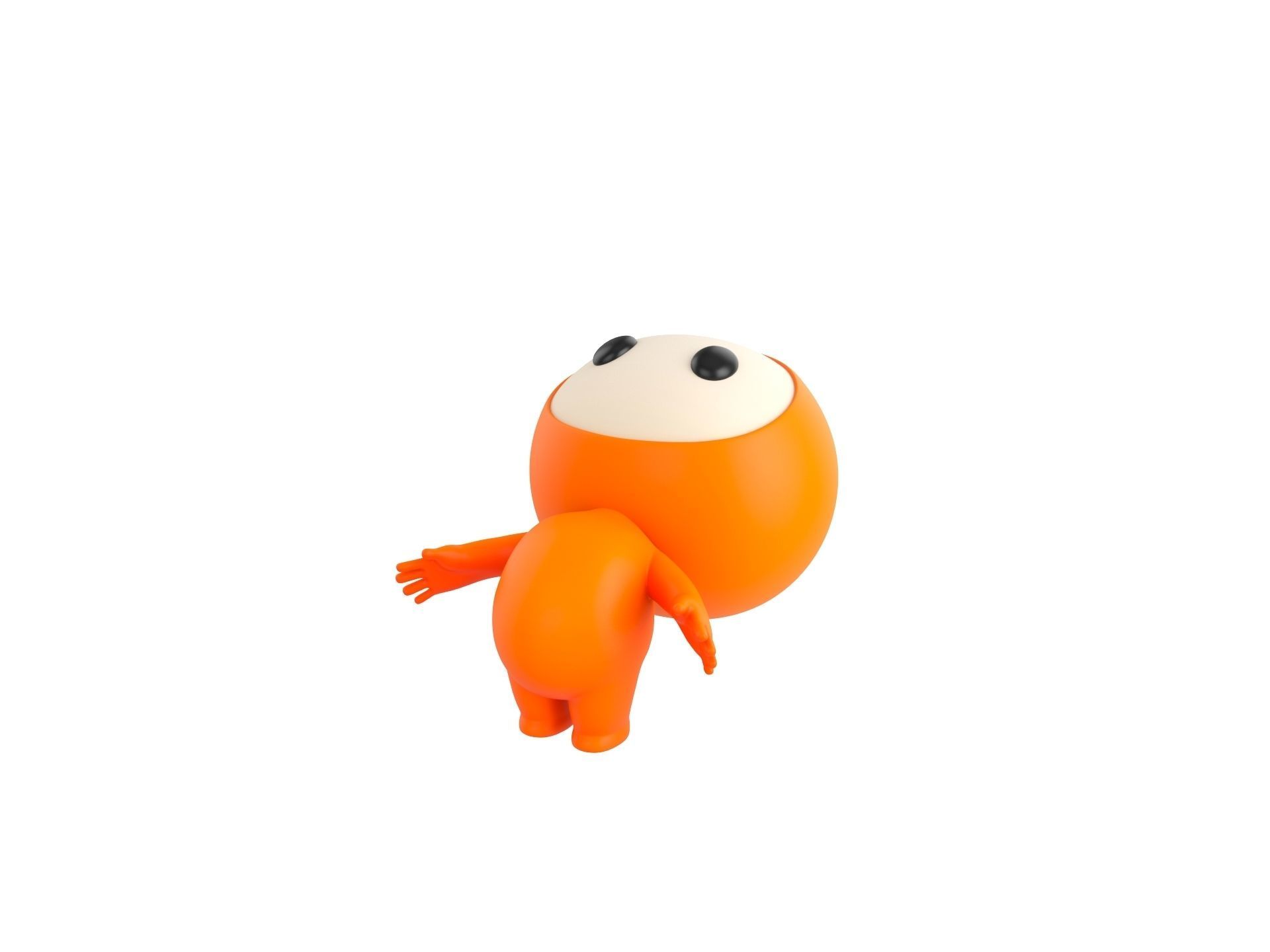 Character177 Rigged Mascot 3D model_5