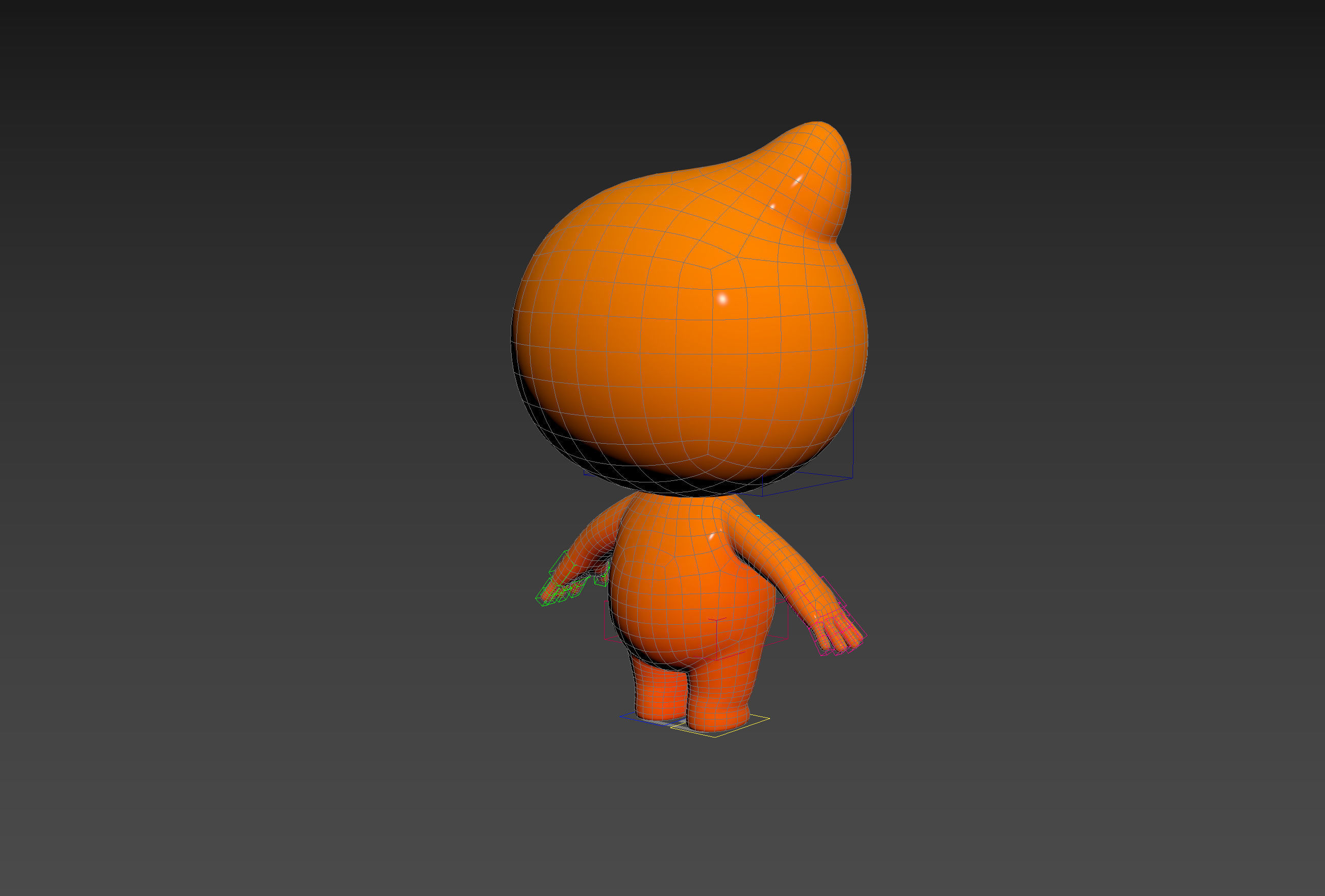 Character177 Rigged Mascot 3D model_26