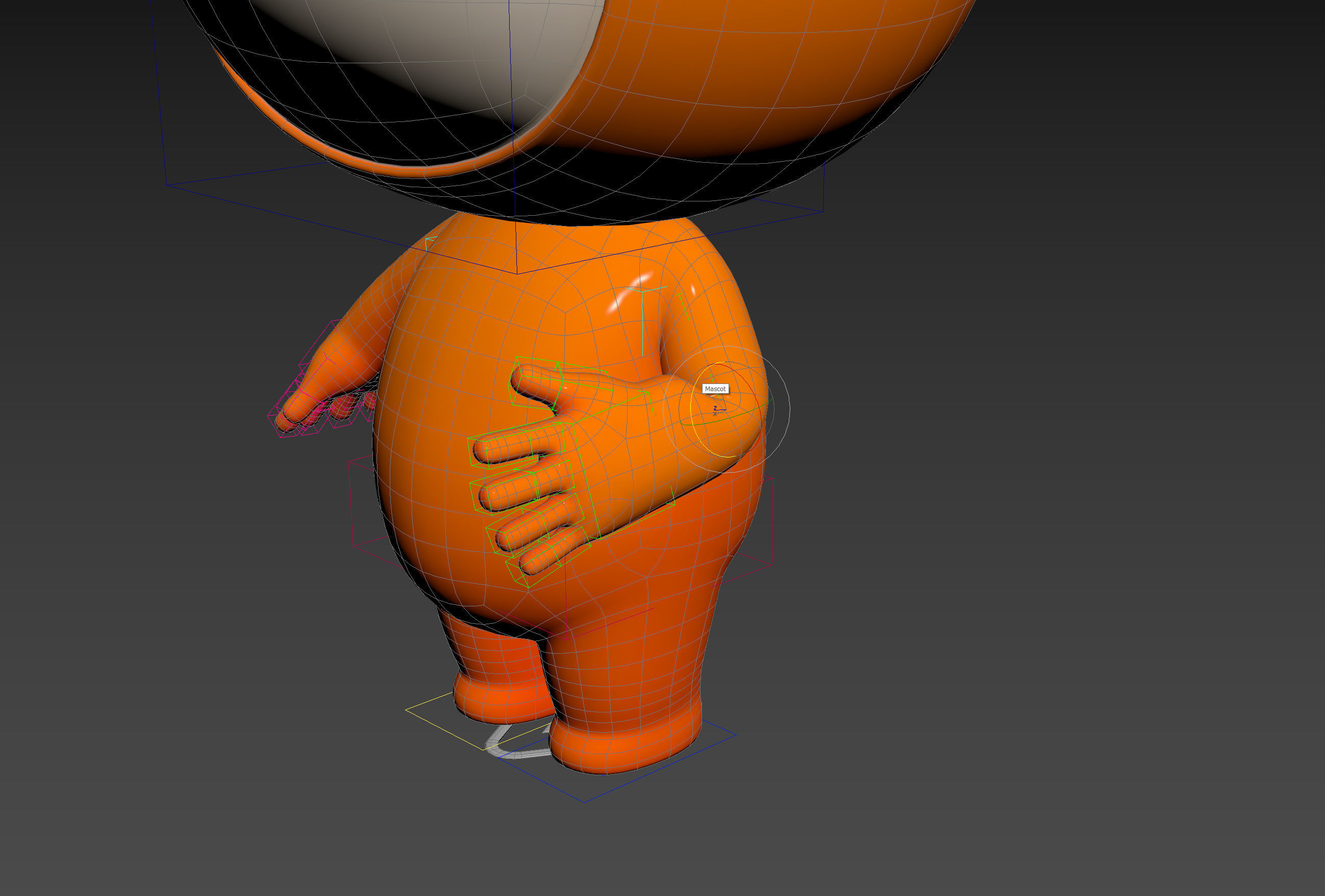 Character177 Rigged Mascot 3D model_18