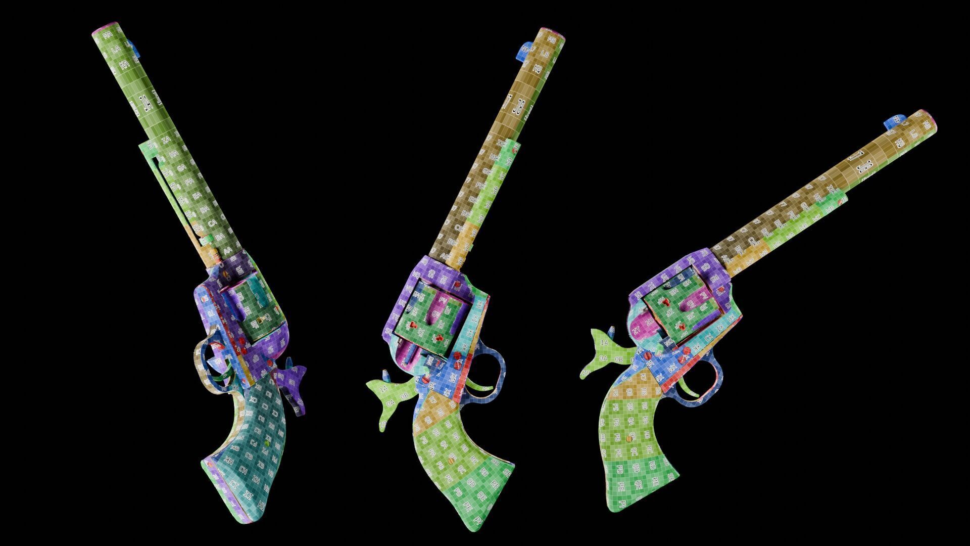 Colt Single Action Army 45 Revolver Free 3D model_25