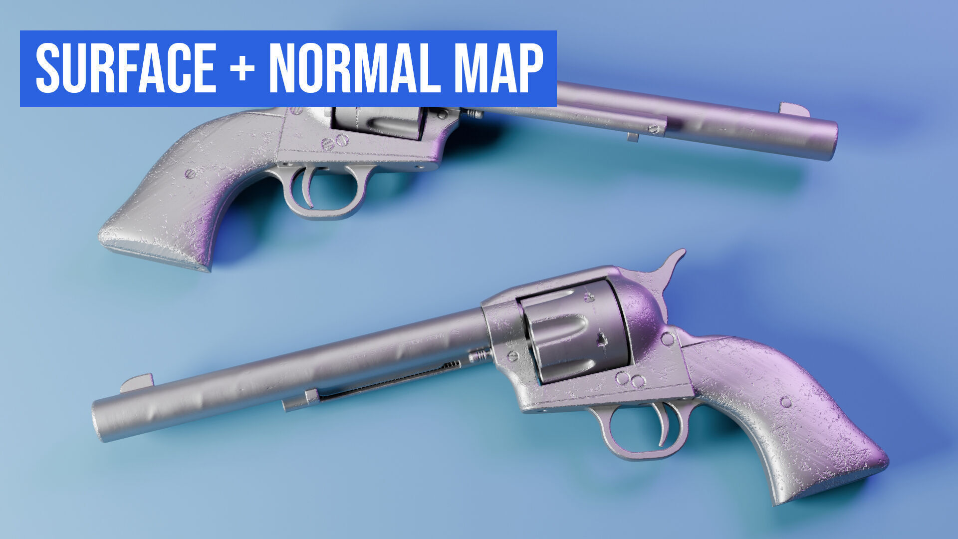 Colt Single Action Army 45 Revolver Free 3D model_16