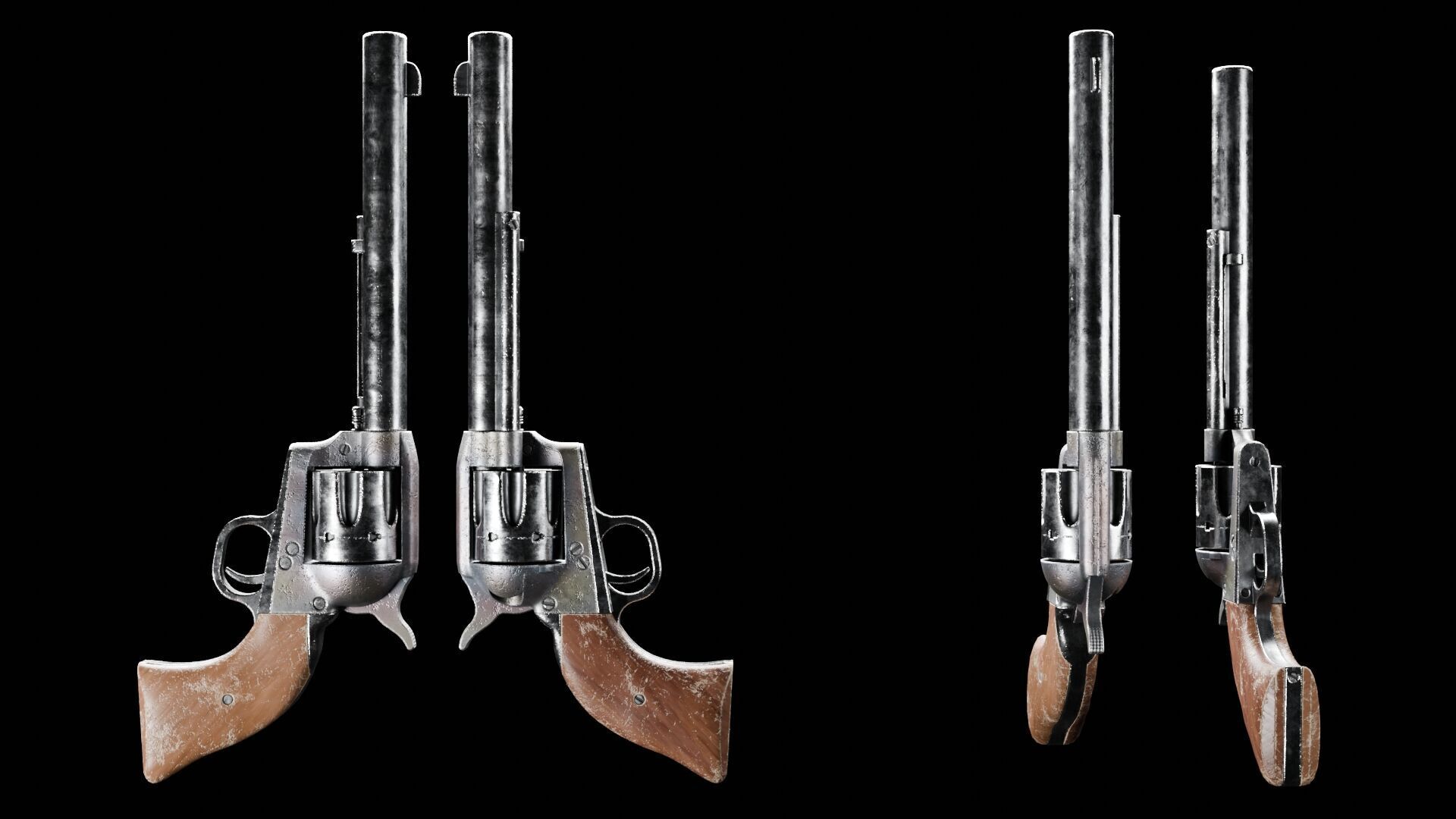 Colt Single Action Army 45 Revolver Free 3D model_3