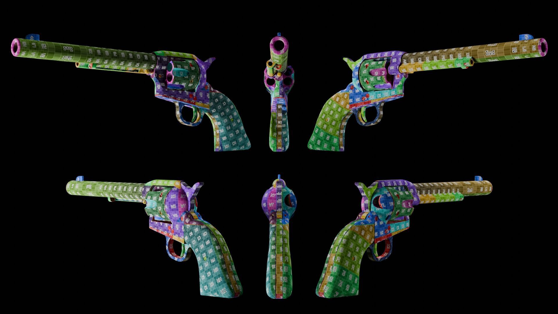 Colt Single Action Army 45 Revolver Free 3D model_24