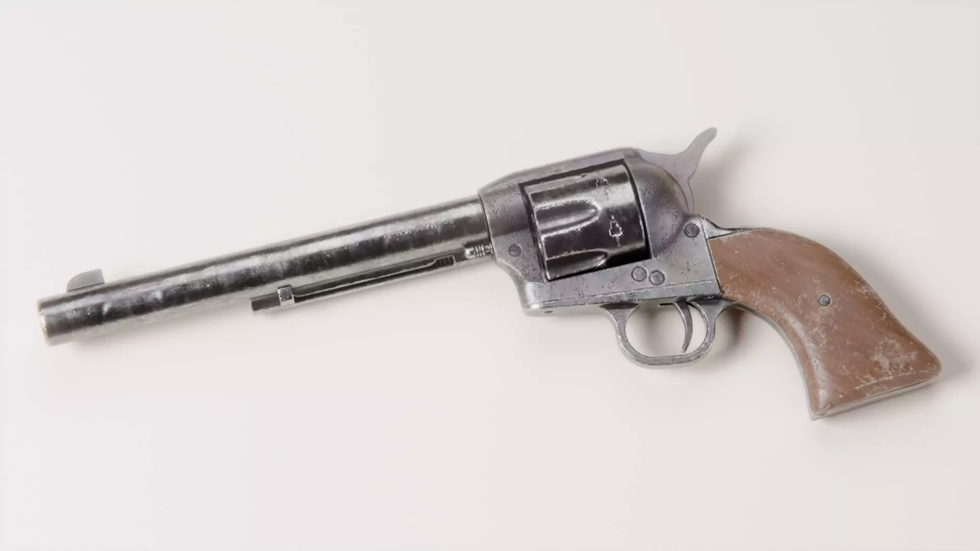 Colt Single Action Army 45 Revolver - Highpoly free 3D model