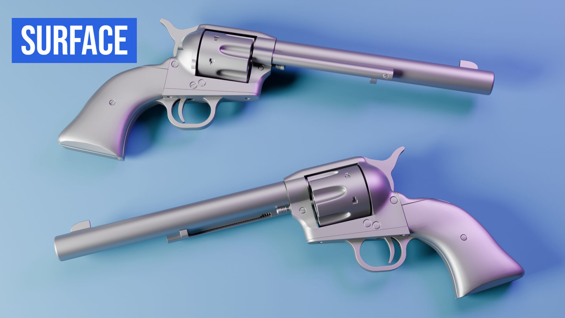 Colt Single Action Army 45 Revolver Free 3D model_11