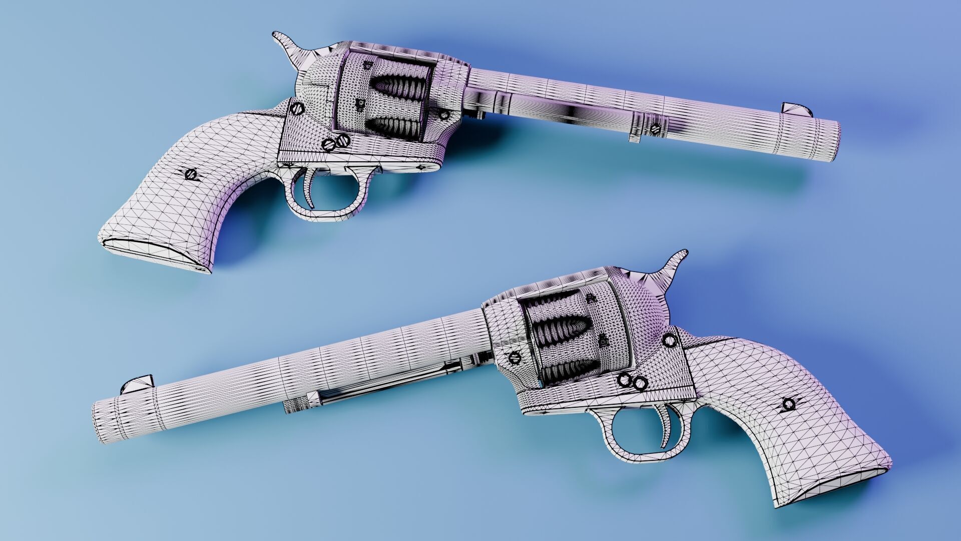 Colt Single Action Army 45 Revolver Free 3D model_6