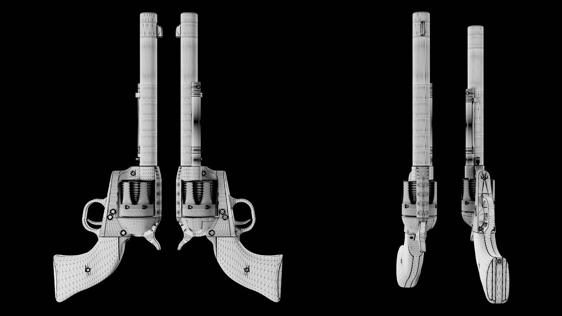 Colt Single Action Army 45 Revolver Free 3D model_8