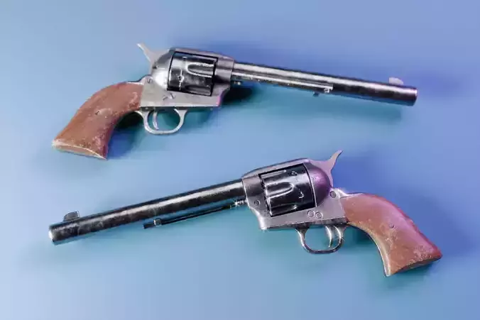 Colt Single Action Army 45 Revolver free 3D model | CGTrader