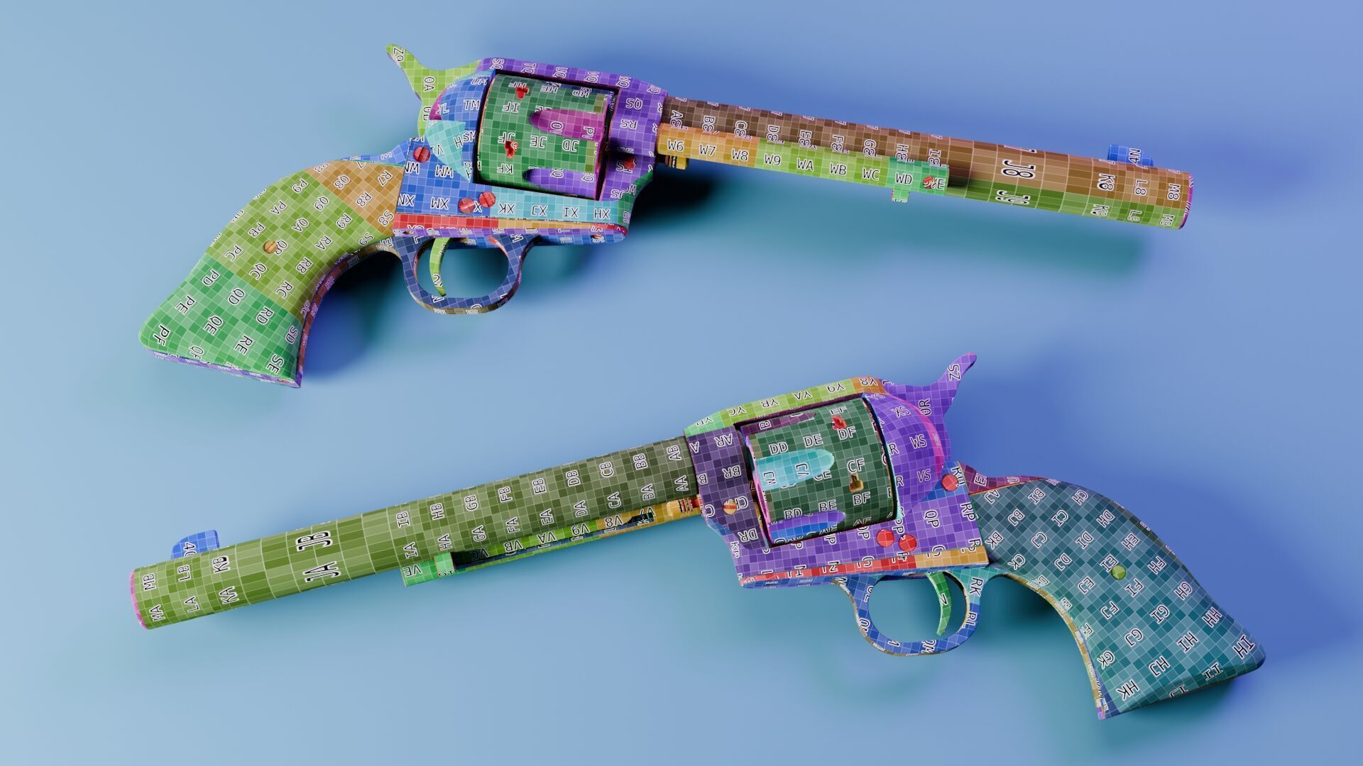 Colt Single Action Army 45 Revolver Free 3D model_21