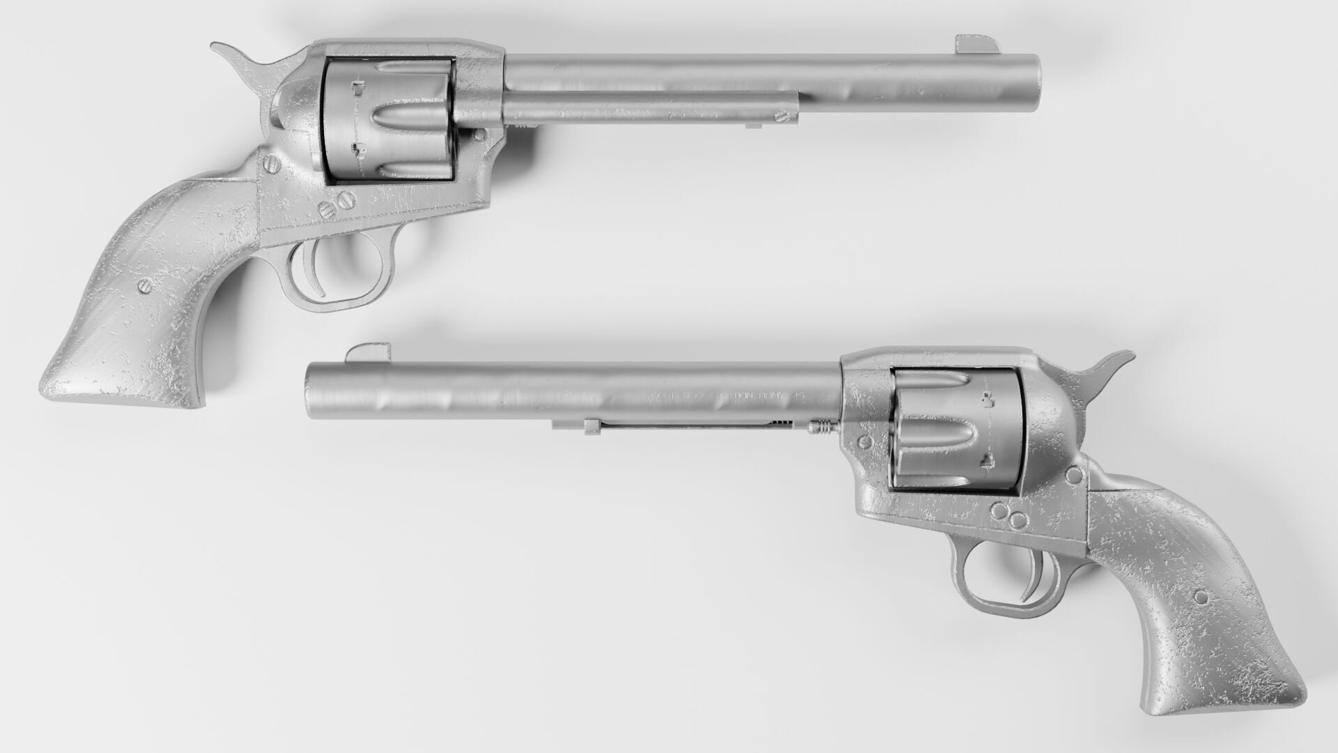 Colt Single Action Army 45 Revolver Free 3D model_17