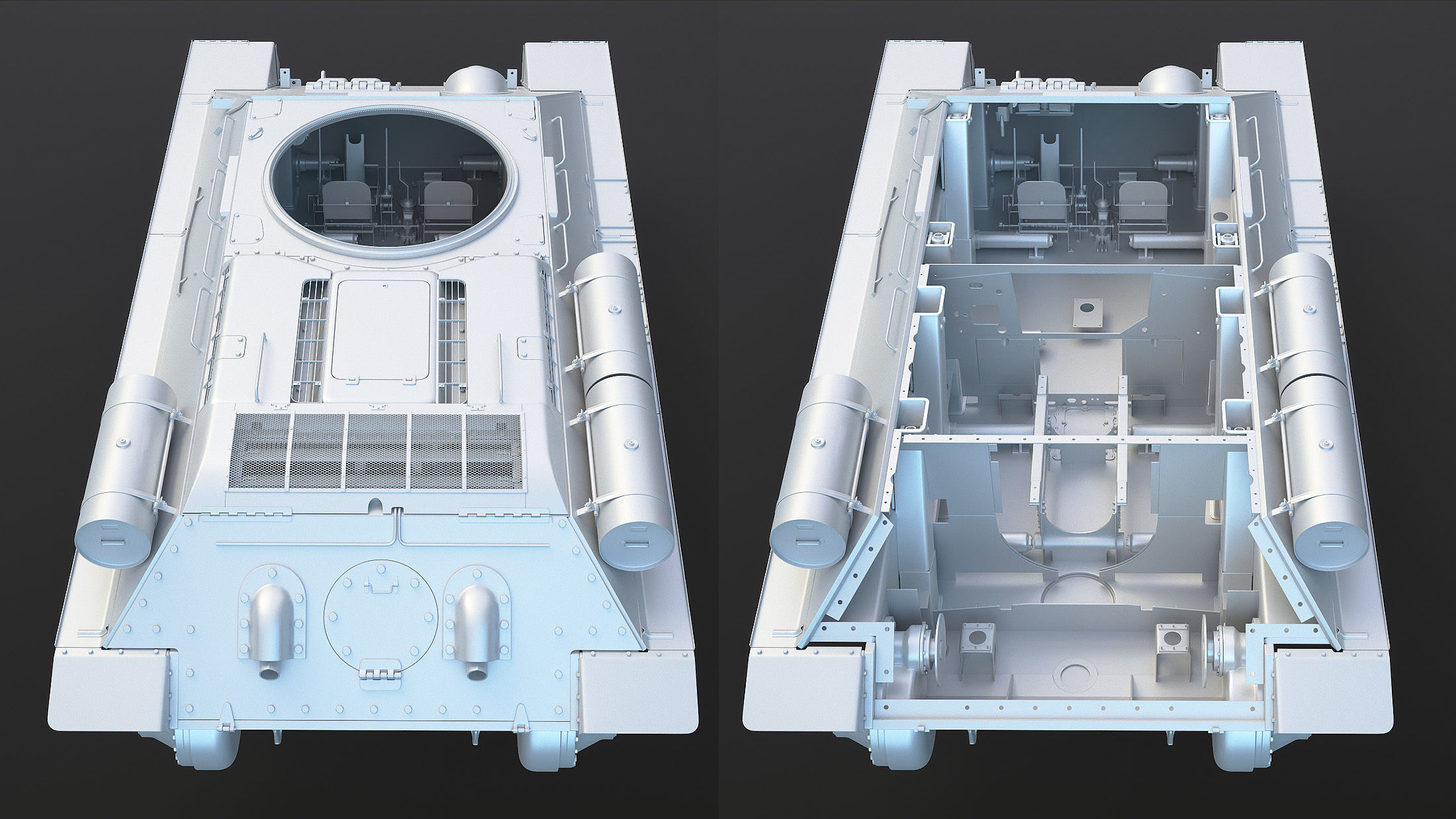 T-34-85 High-Poly tank 3D model_20