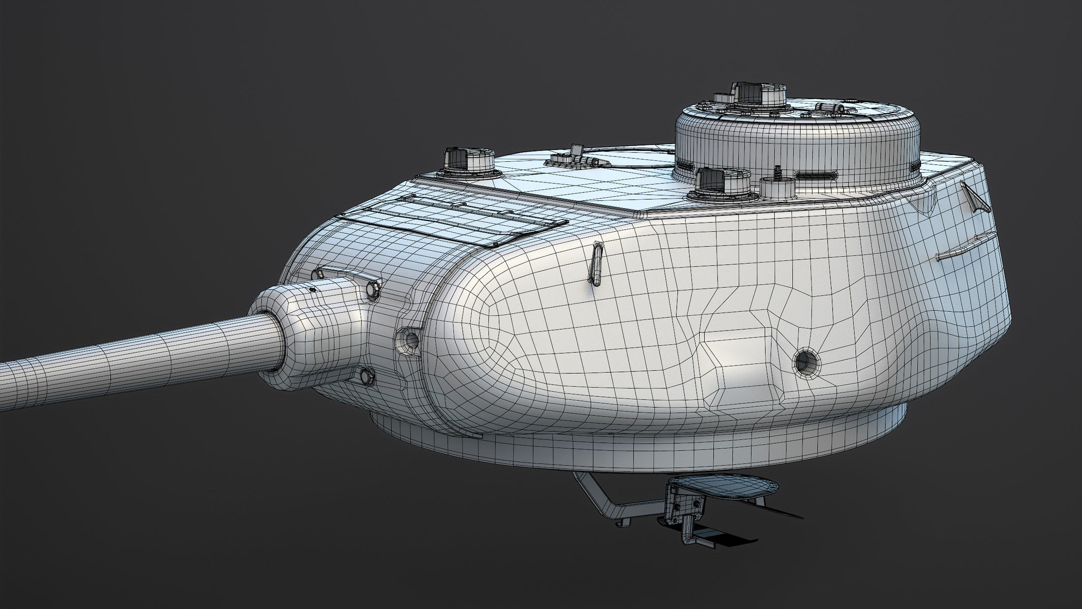 T-34-85 High-Poly tank 3D model_30