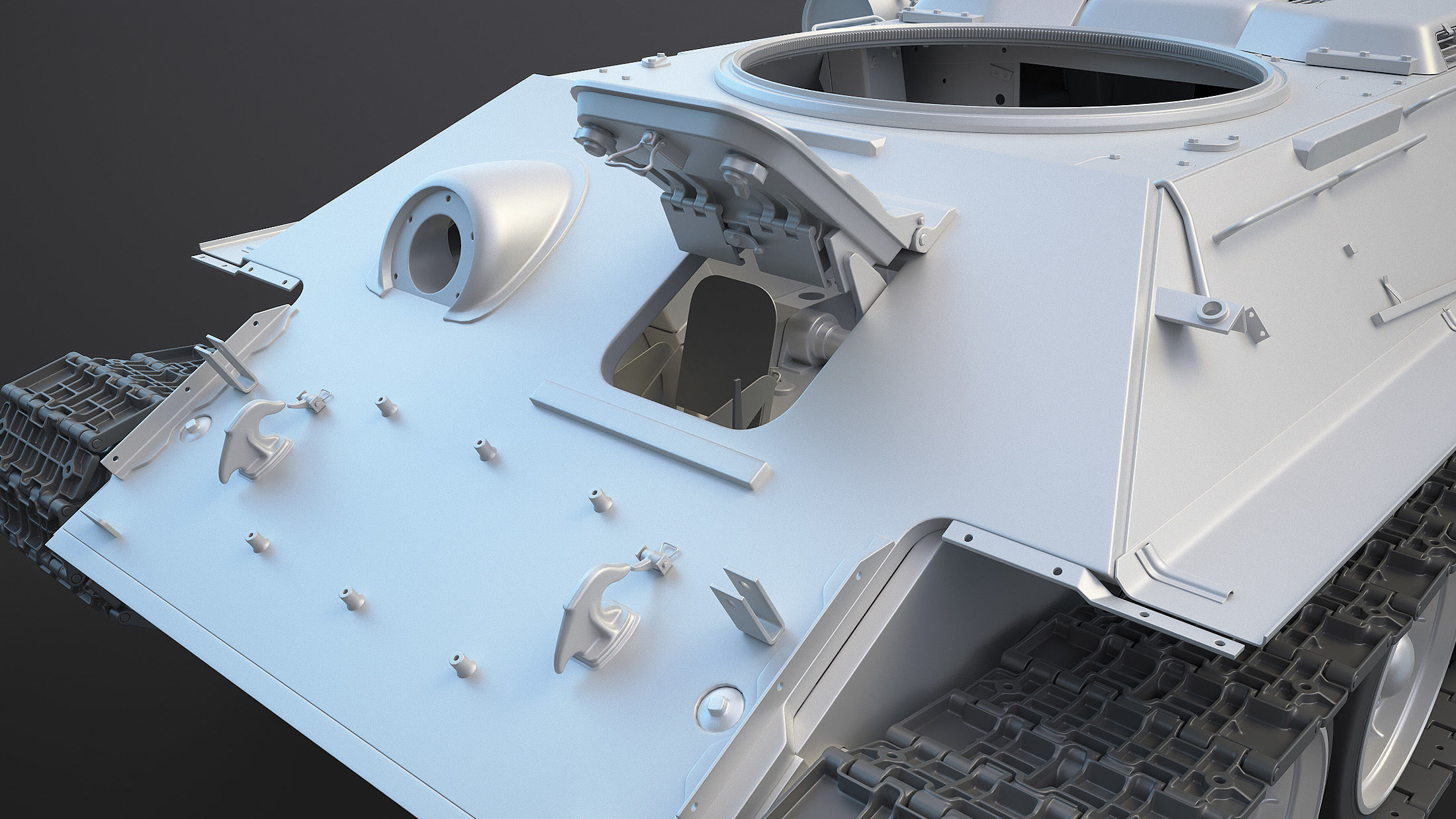 T-34-85 High-Poly tank 3D model_18