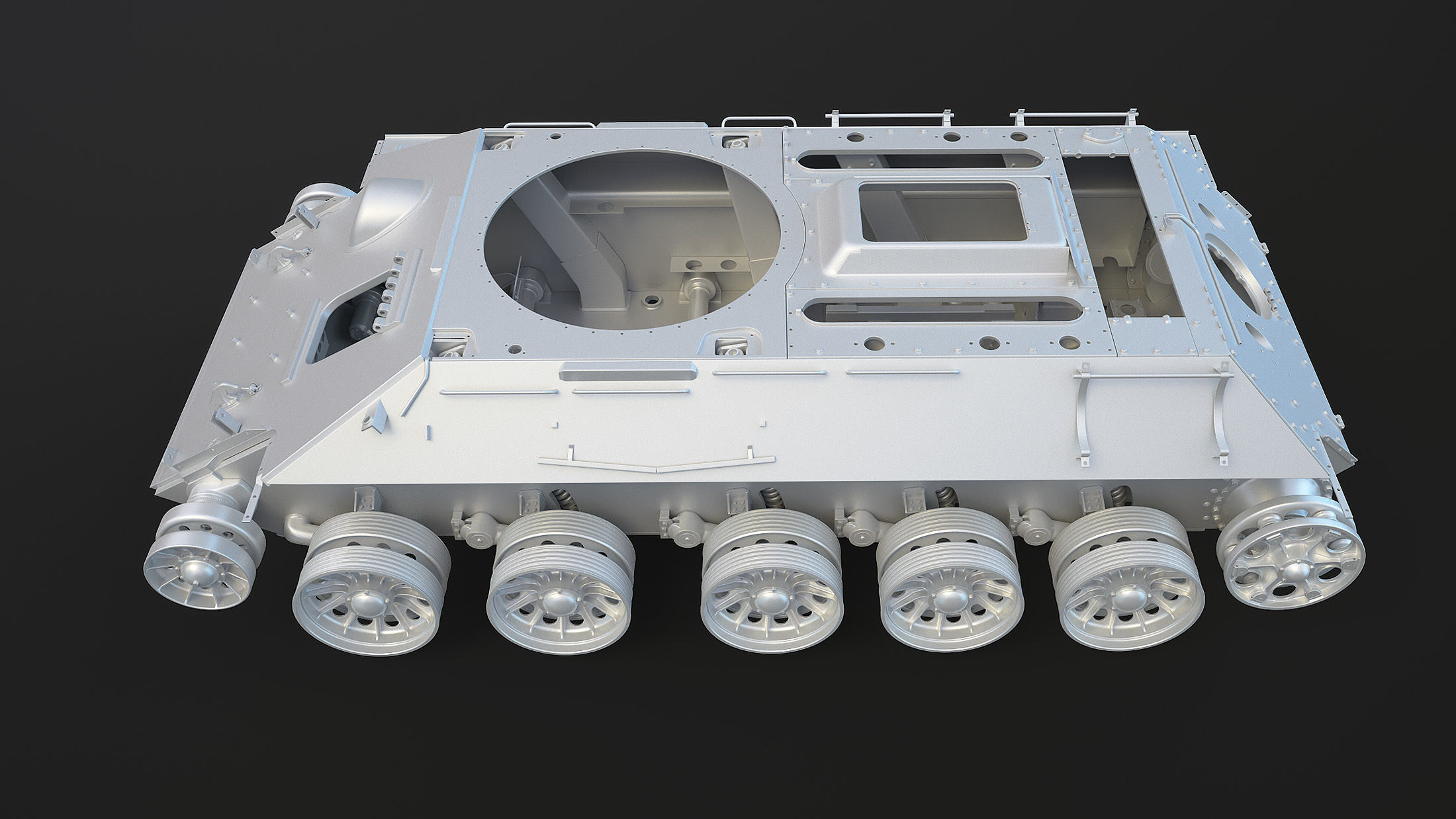 T-34-85 High-Poly tank 3D model_19