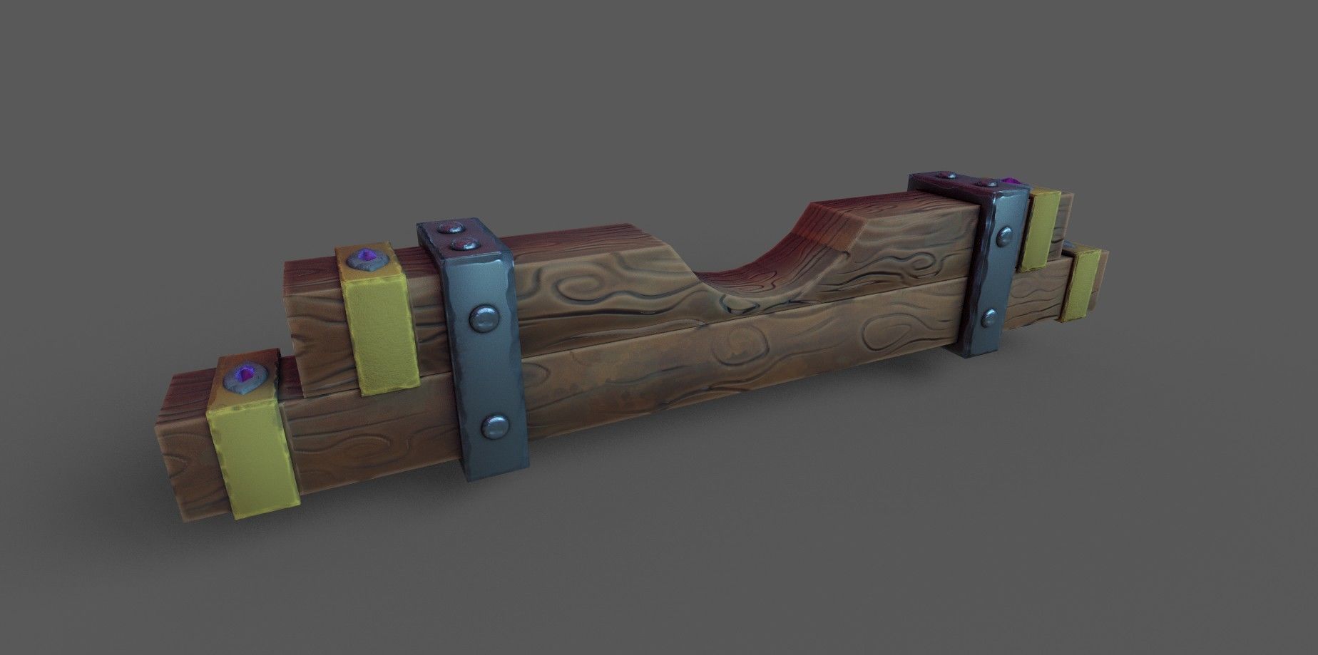 Medieval Bar Interior Kit Low-poly 3D model_9