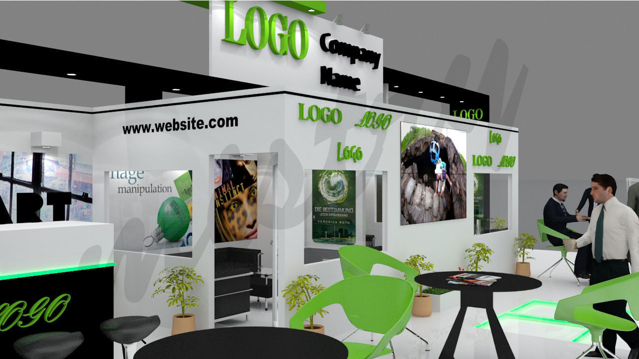 Exhibition Booth 3D Model 14x9 3D model_2