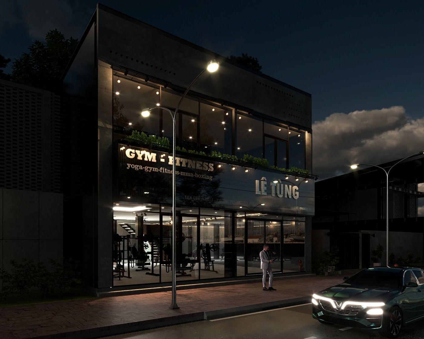 SmathGym le chinese restaurant and coffee shop 3D model_3