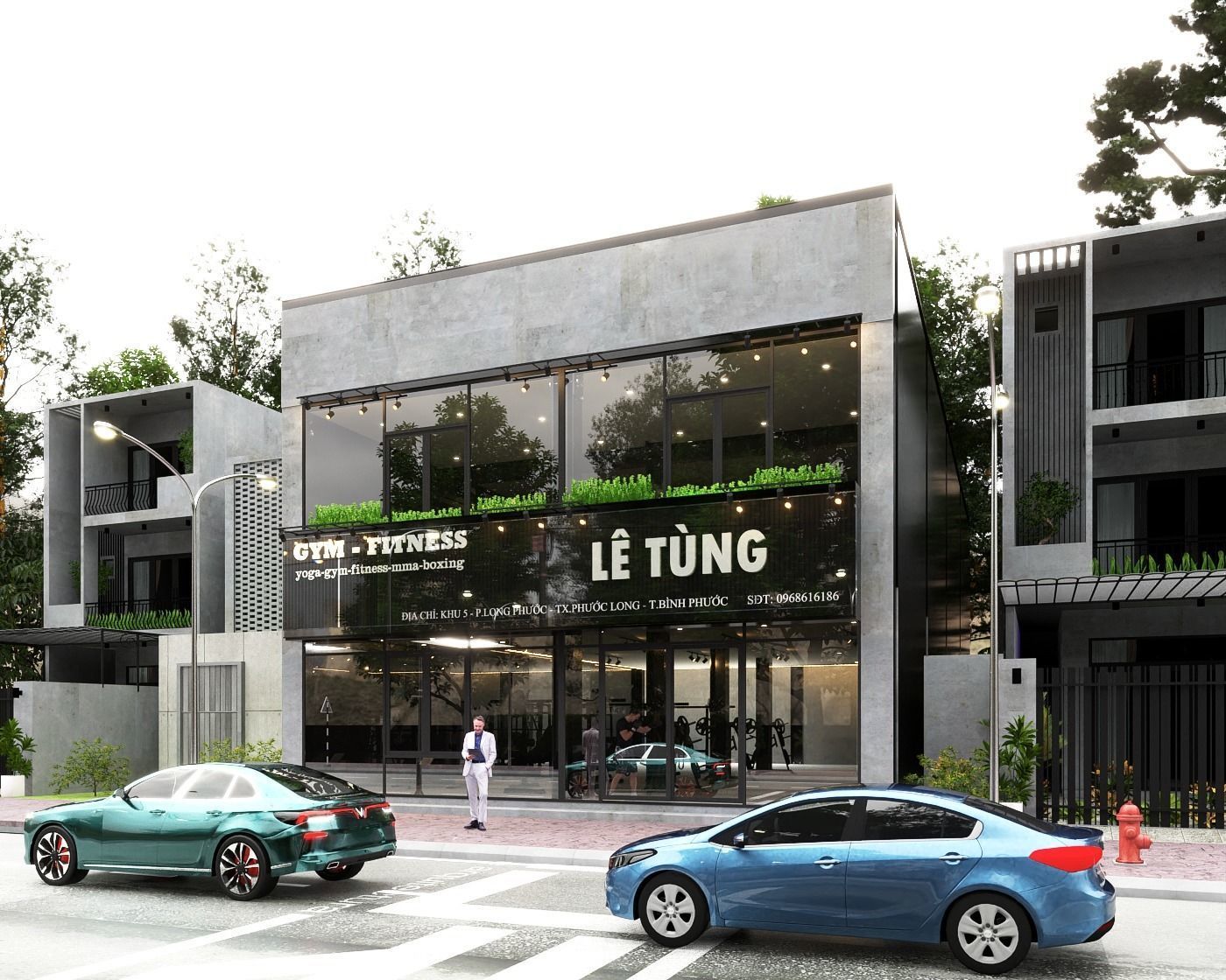 SmathGym le chinese restaurant and coffee shop 3D model_1