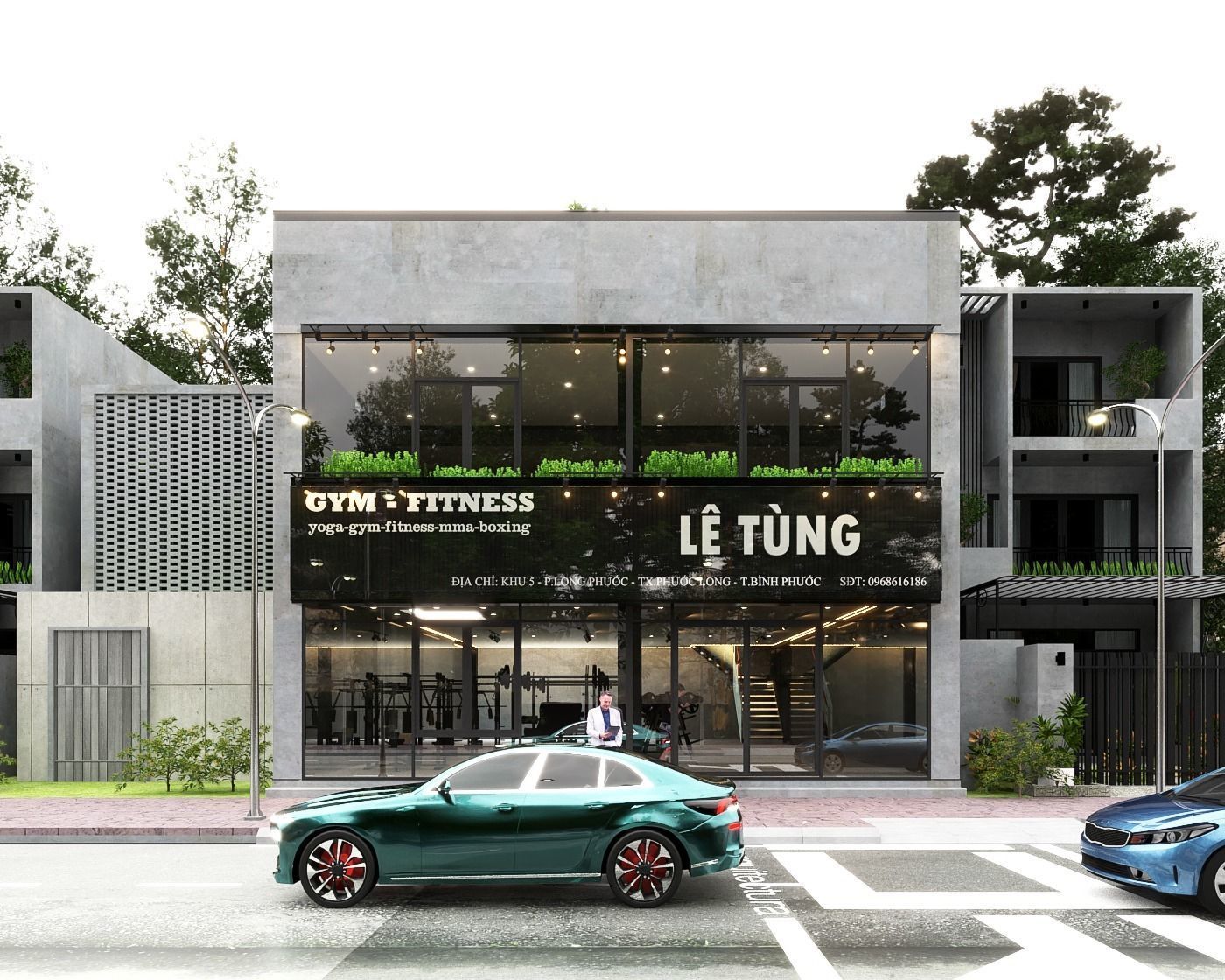 SmathGym le chinese restaurant and coffee shop 3D model_2