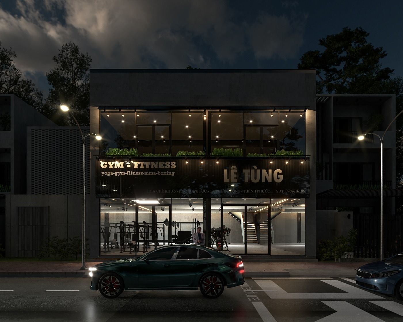 SmathGym le chinese restaurant and coffee shop 3D model_4