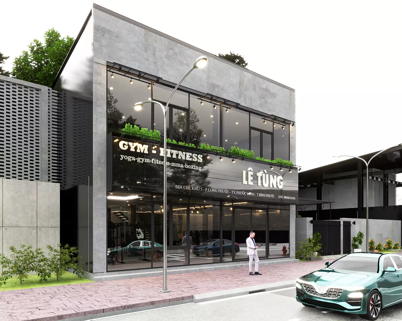 SmathGym le chinese restaurant and coffee shop 3D model_0