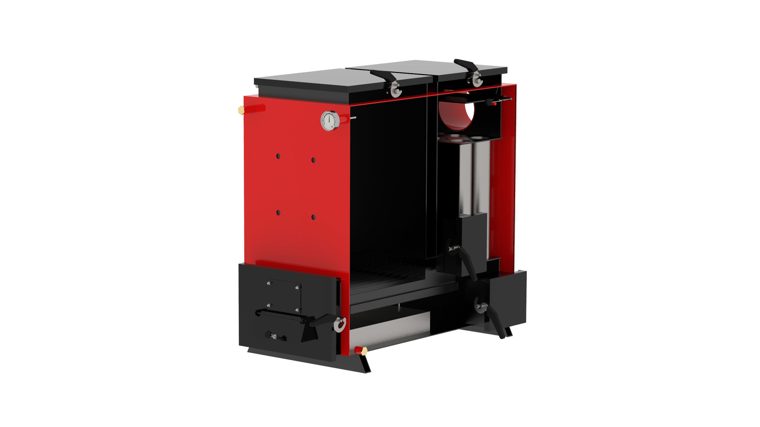 solid fuel boiler 3D model 3D model_4