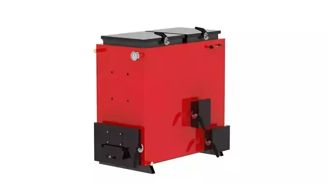 solid fuel boiler 3D model