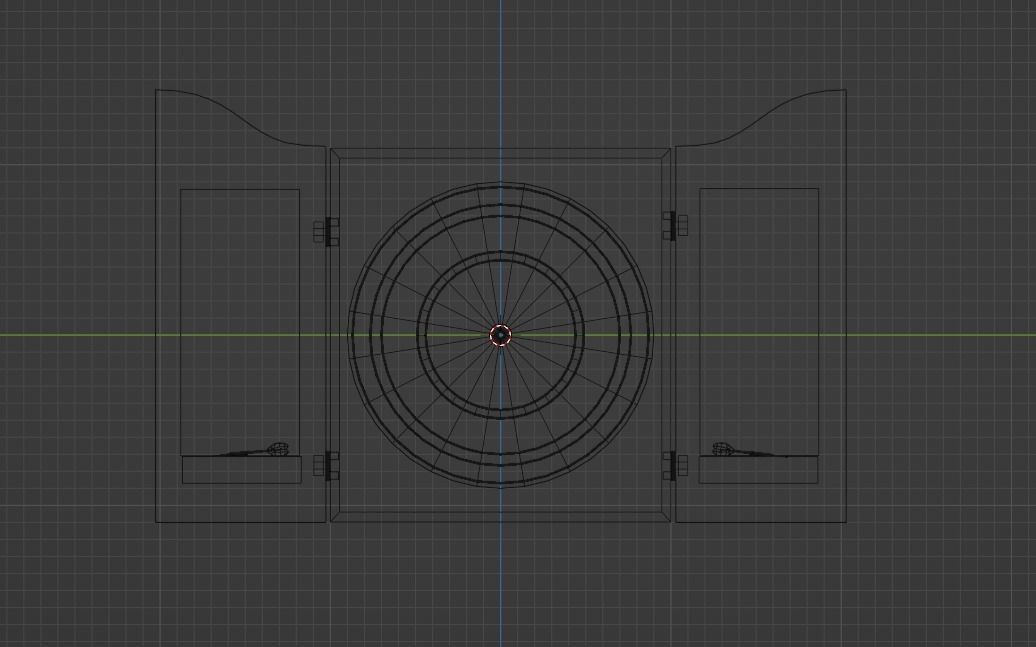 DartBoard dart board and darts Low-poly 3D model_3