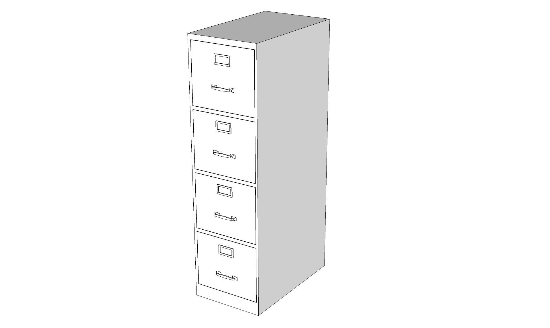 File Cabinet 3D model_14
