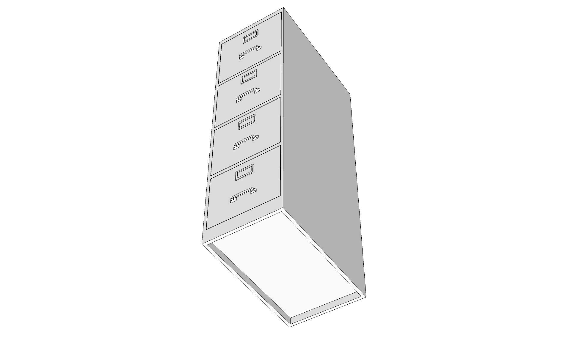 File Cabinet 3D model_16