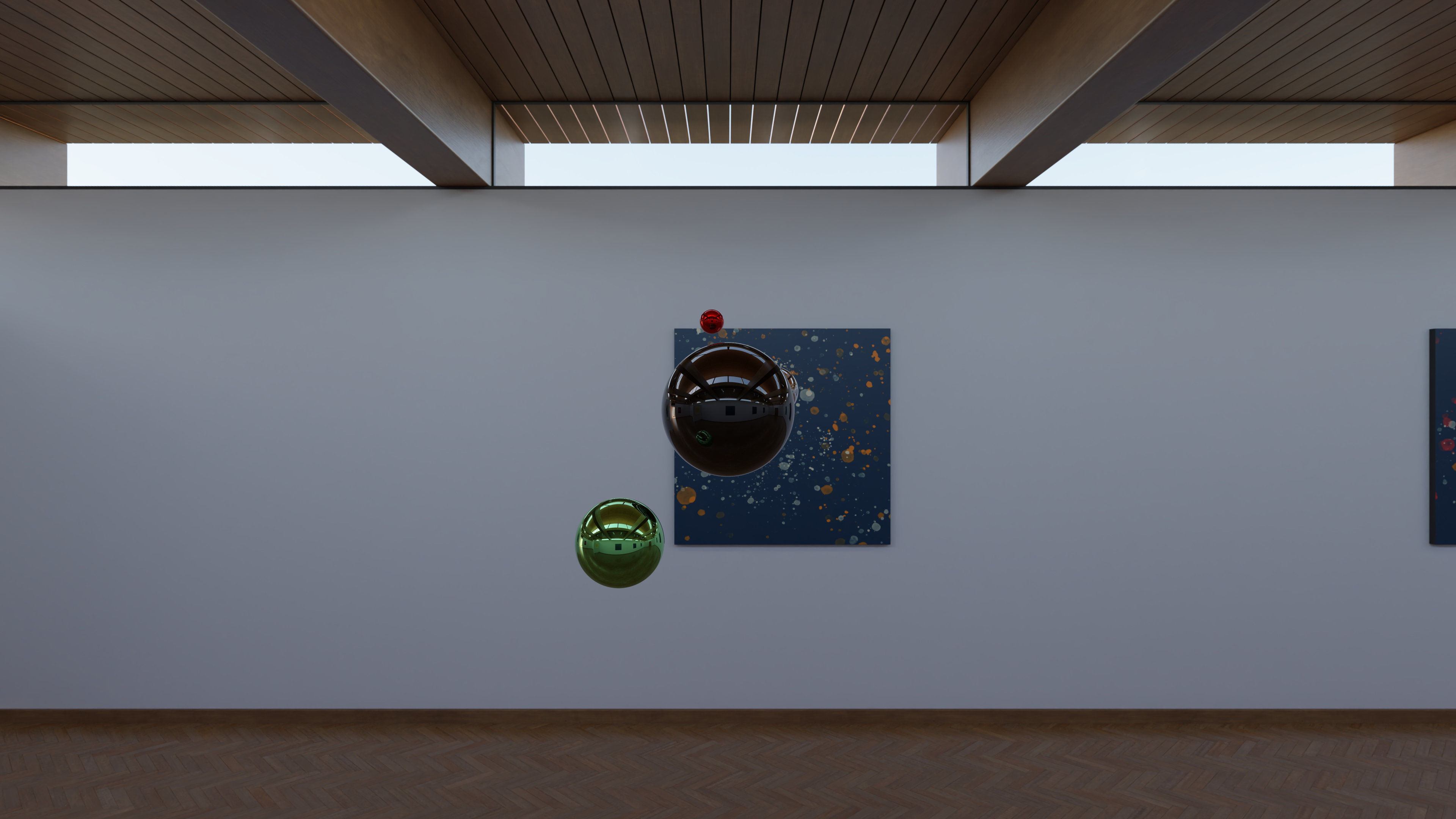 HDRI - Art Museum Gallery Interior 21 - 16384x8192 Texture_16