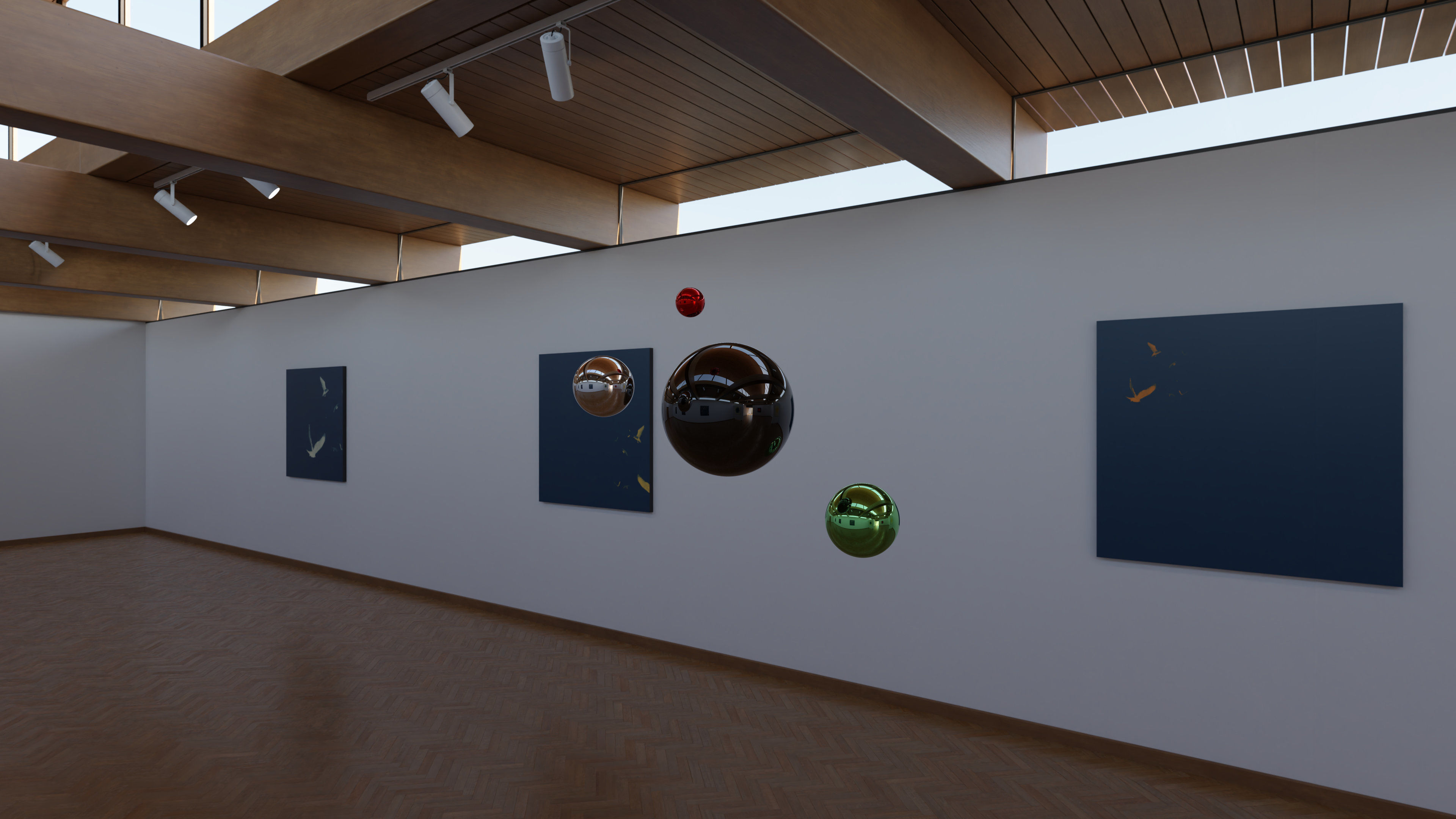 HDRI - Art Museum Gallery Interior 21 - 16384x8192 Texture_8