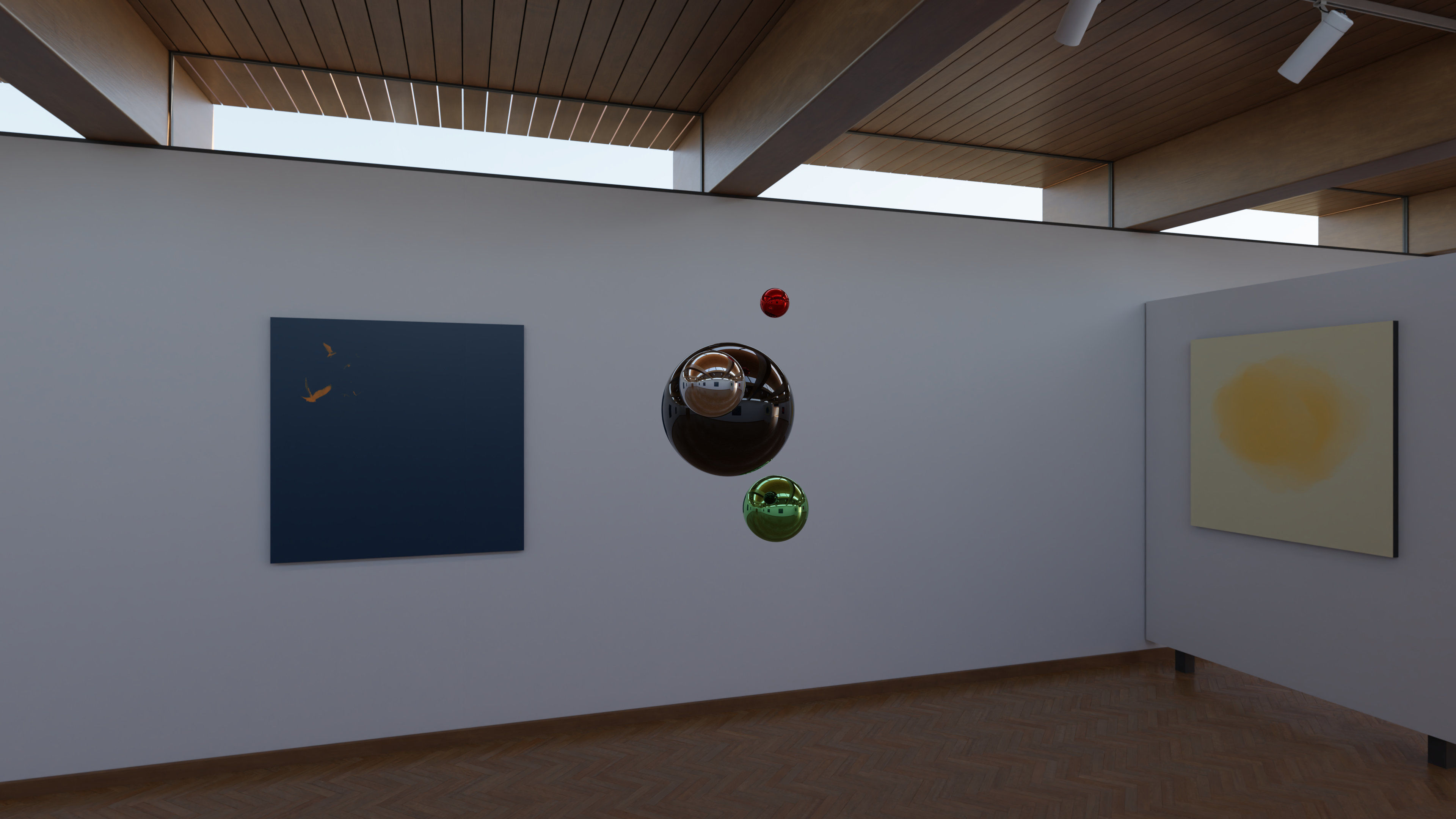 HDRI - Art Museum Gallery Interior 21 - 16384x8192 Texture_5