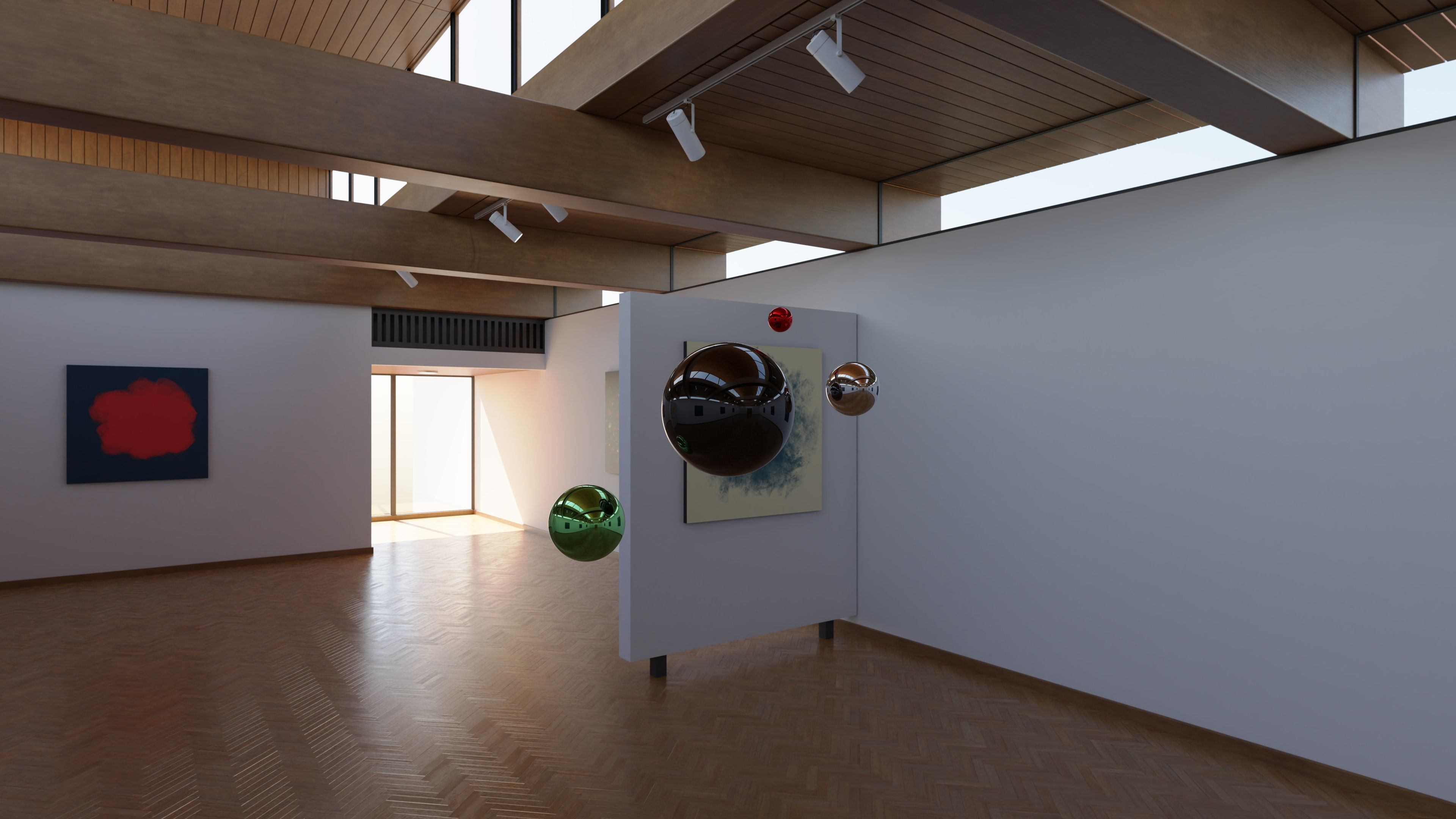 HDRI - Art Museum Gallery Interior 21 - 16384x8192 Texture_19